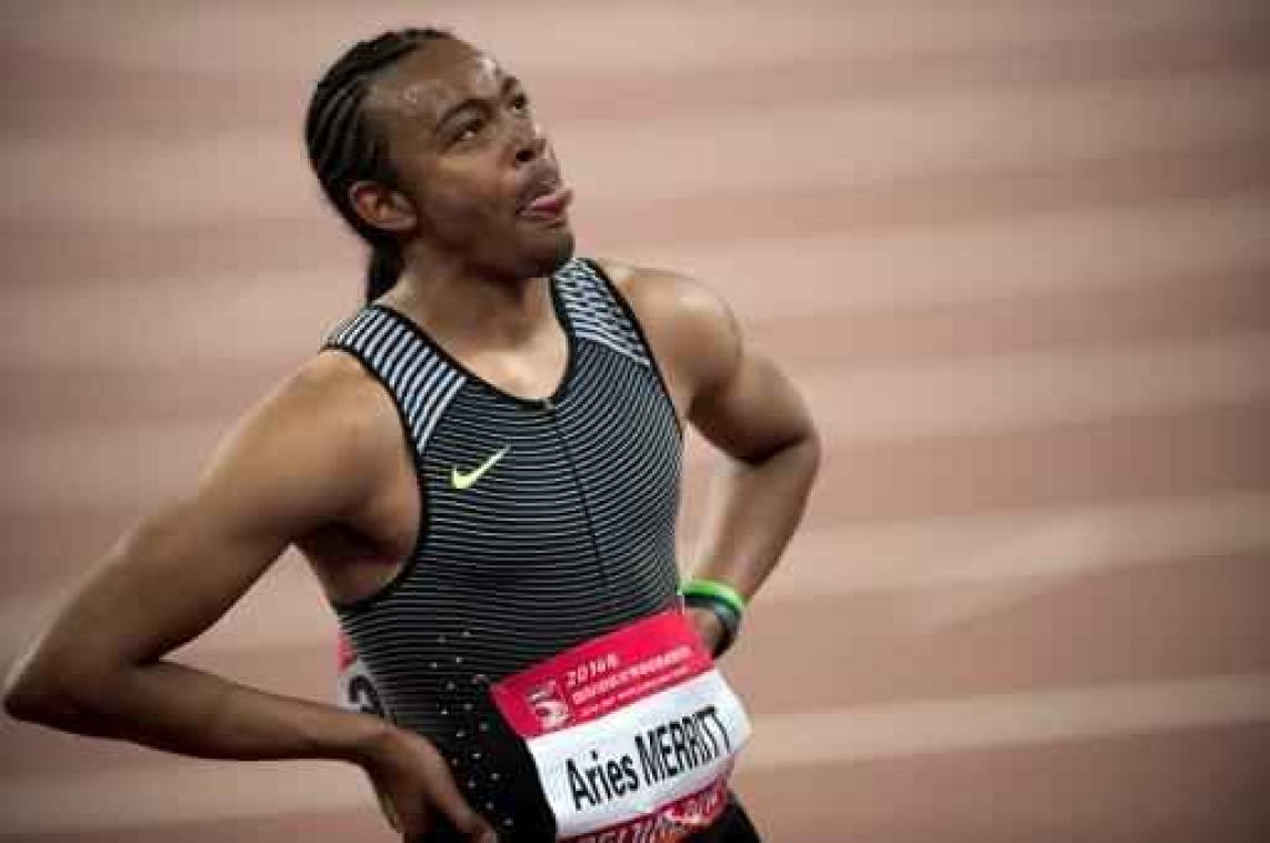 Olympisch hordekampioen Merritt komt één honderdste tekort voor Rio