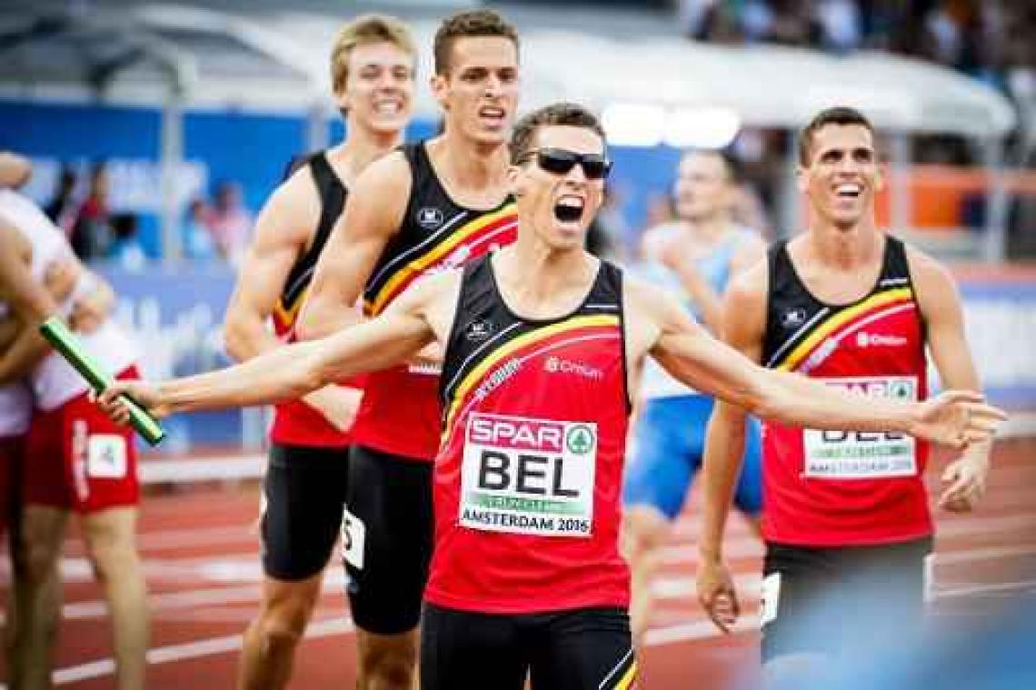 EK atletiek: Kevin Borlée loopt snelste ronde in finale 4x400m