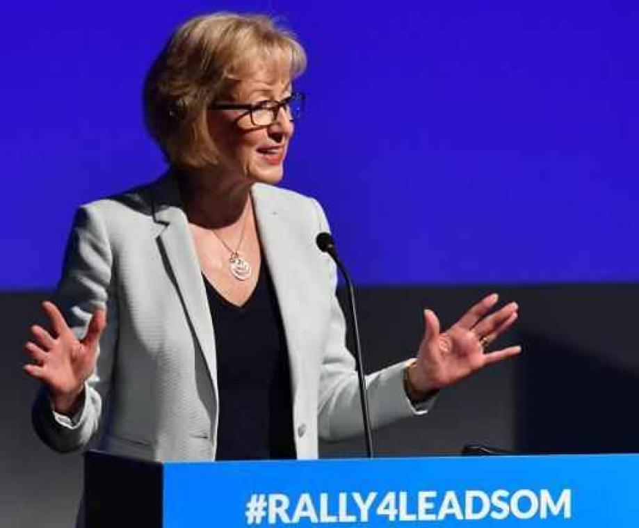 "Andrea Leadsom niet langer kandidaat om Cameron op te volgen"