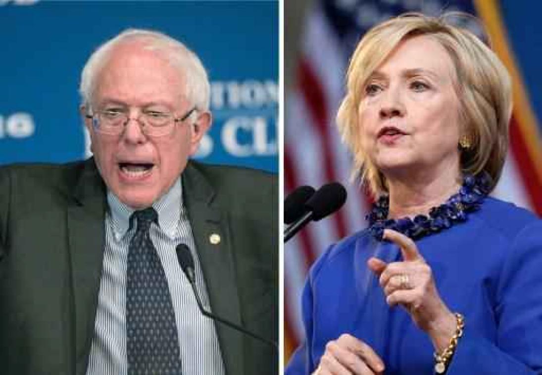 Clinton en Sanders voeren dinsdag eerste keer samen campagne