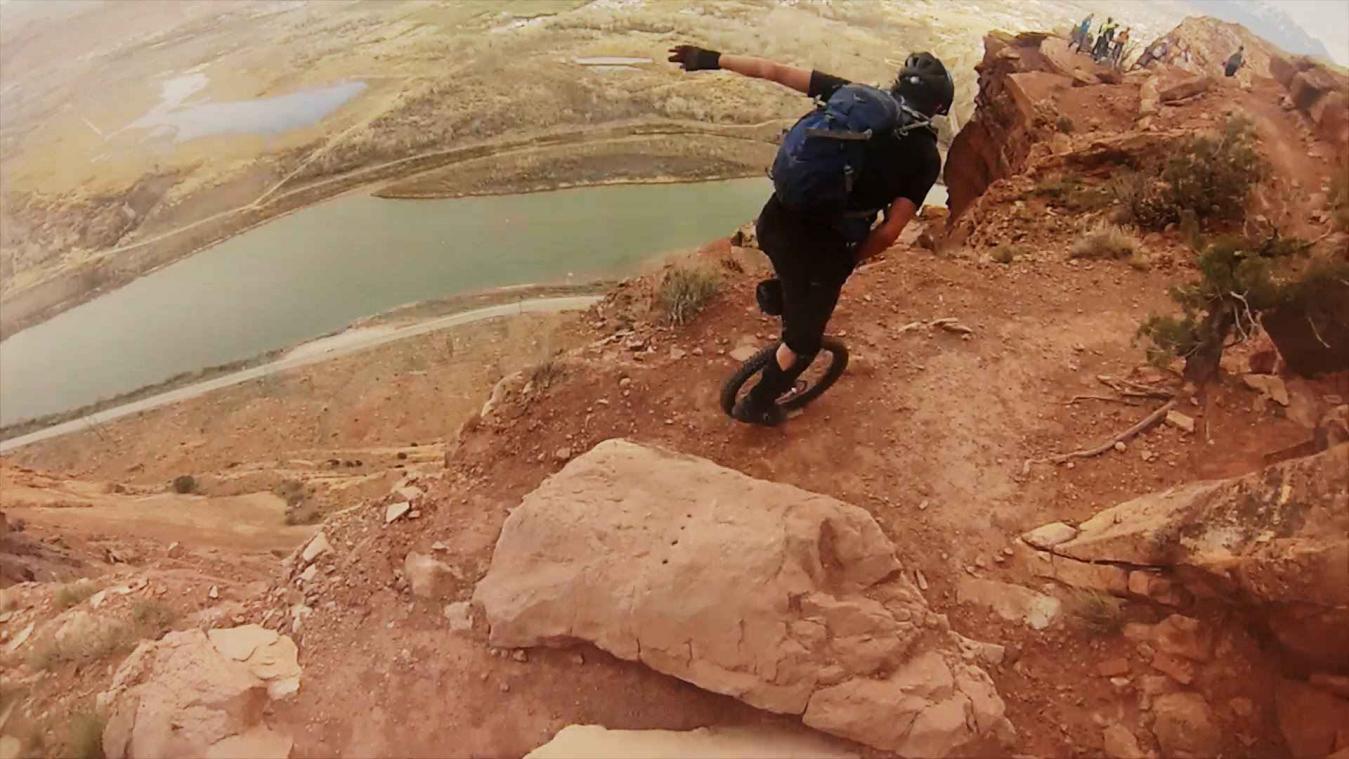 Mountainbiken wordt nog spectaculairder met een eenwieler