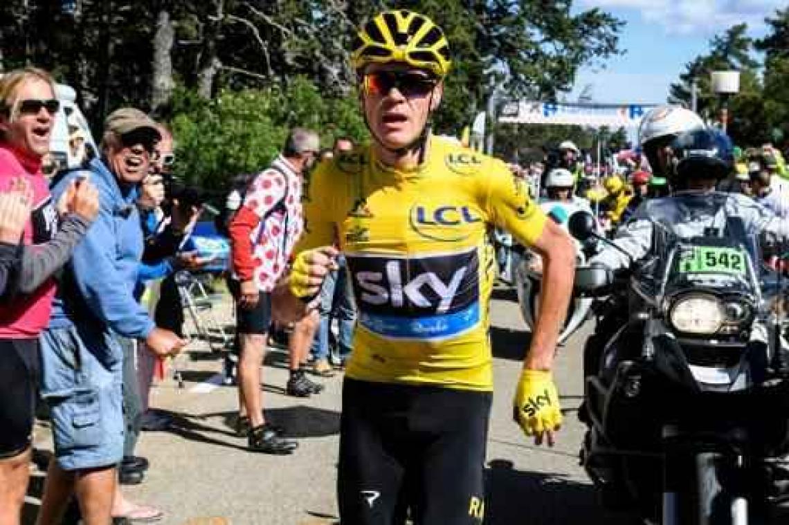 Chris Froome is opgelucht dat hij gele trui behoudt