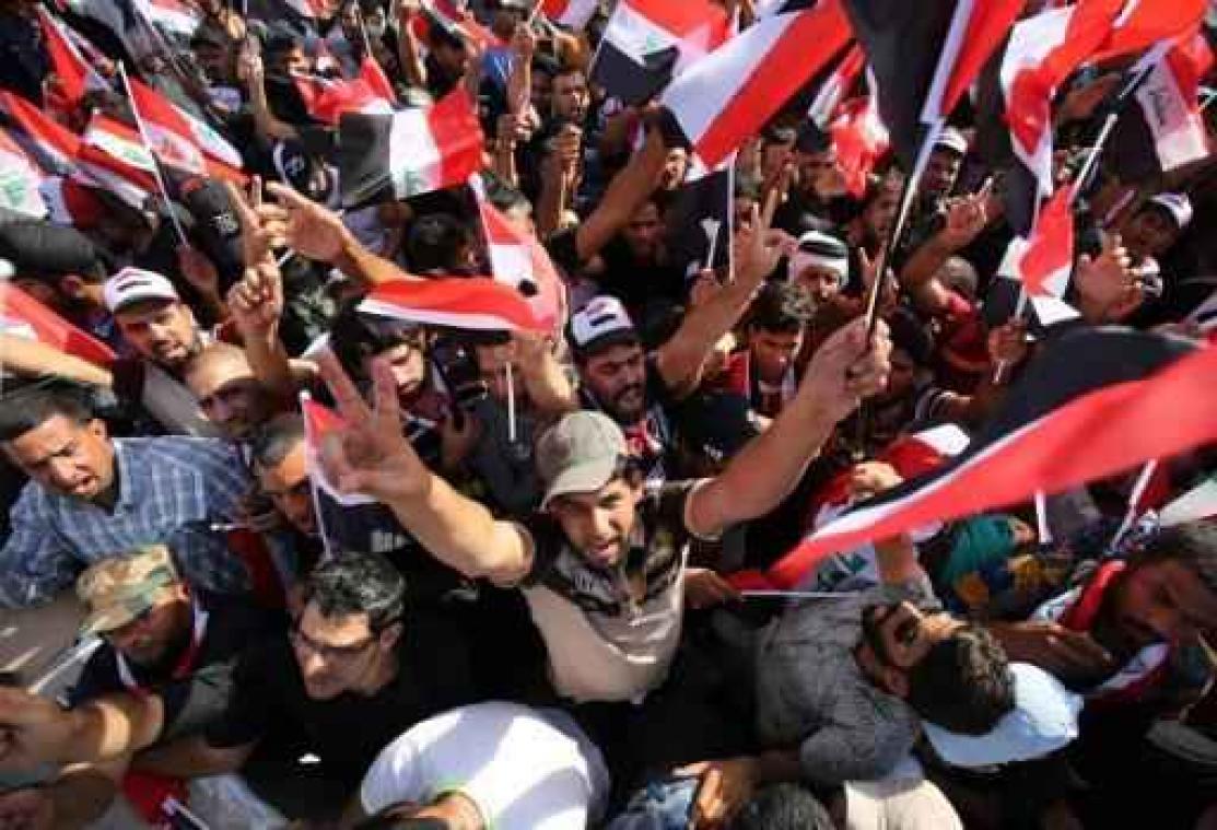 Duizenden demonstranten protesteren tegen Iraakse regering in Bagdad