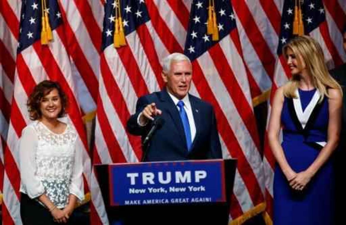 Race Witte Huis - Trump stelt running mate Pence voor als zijn "eerste keuze"