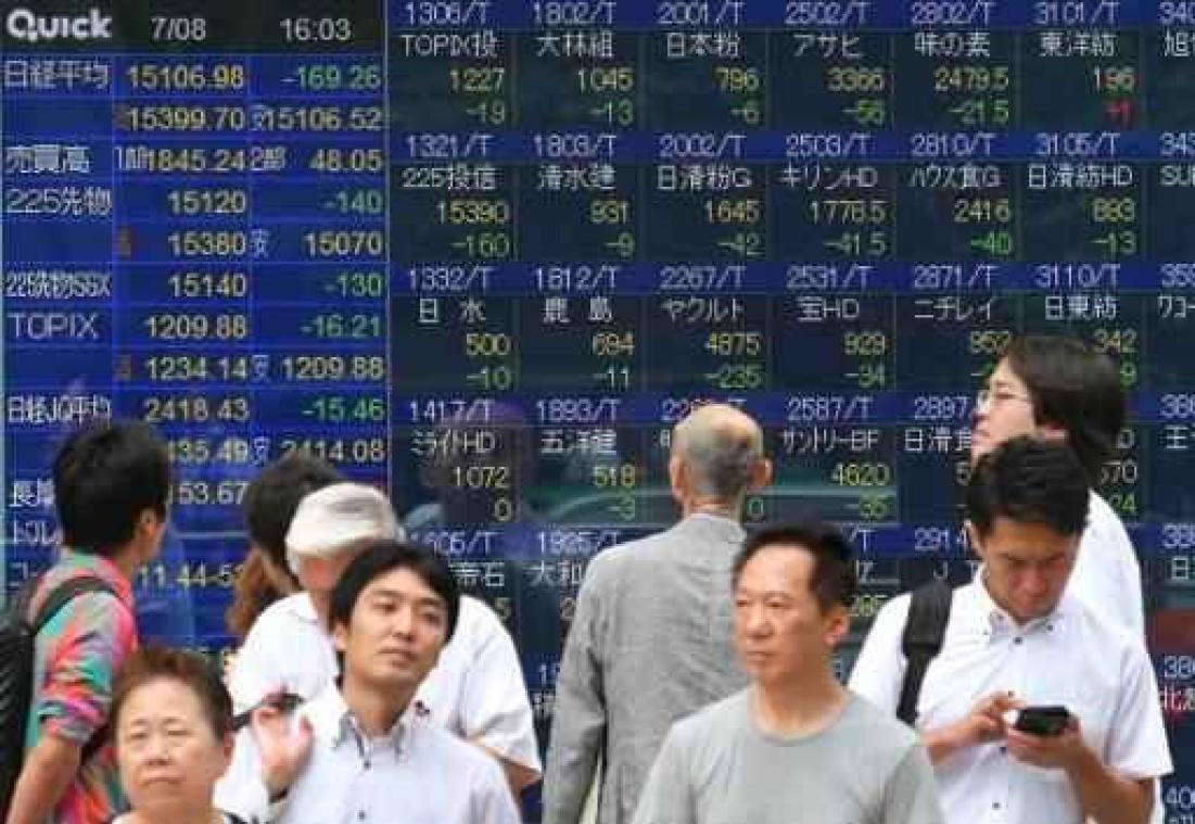 Beurs Tokio neemt adempauze na reeks van zes winstdagen
