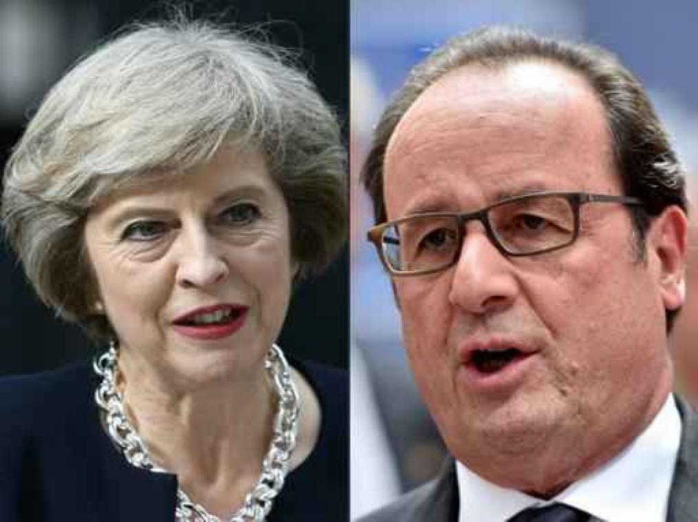 May wil "open en oprechte" gesprekken met Merkel en Hollande over brexit