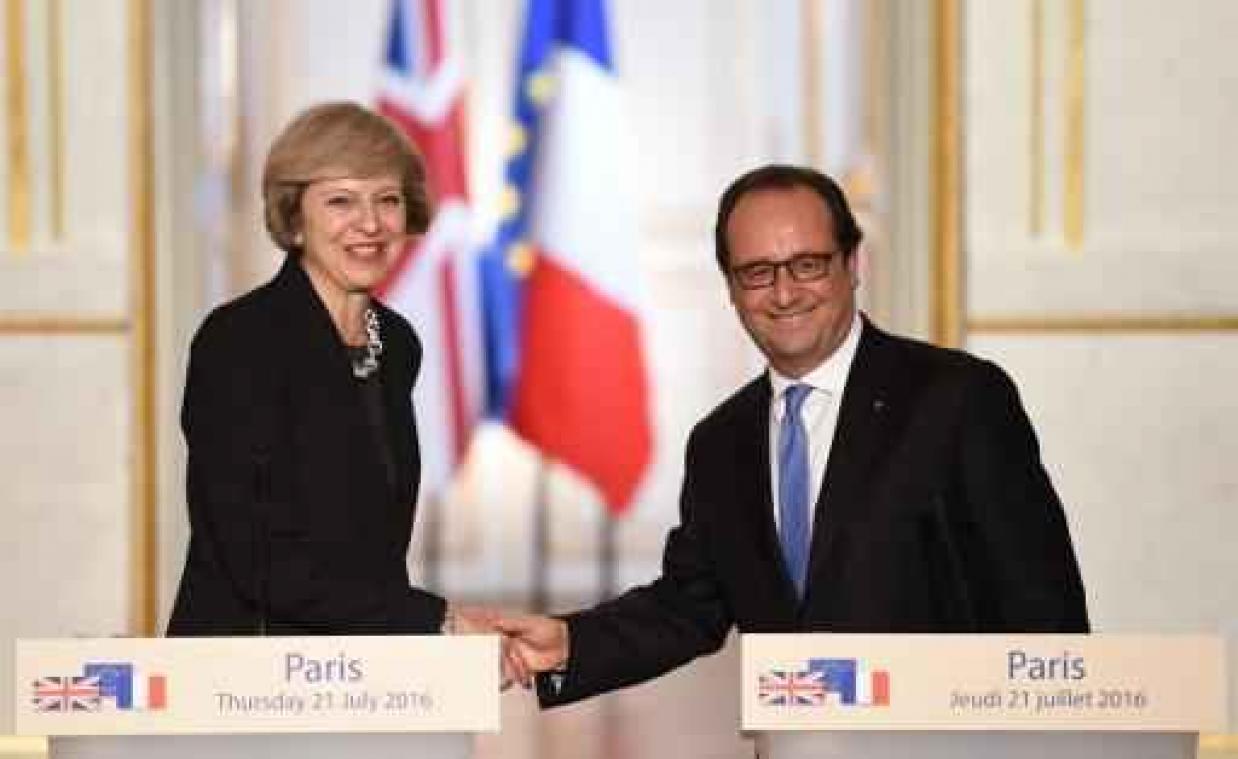 Hollande en May bespreken de Brexit