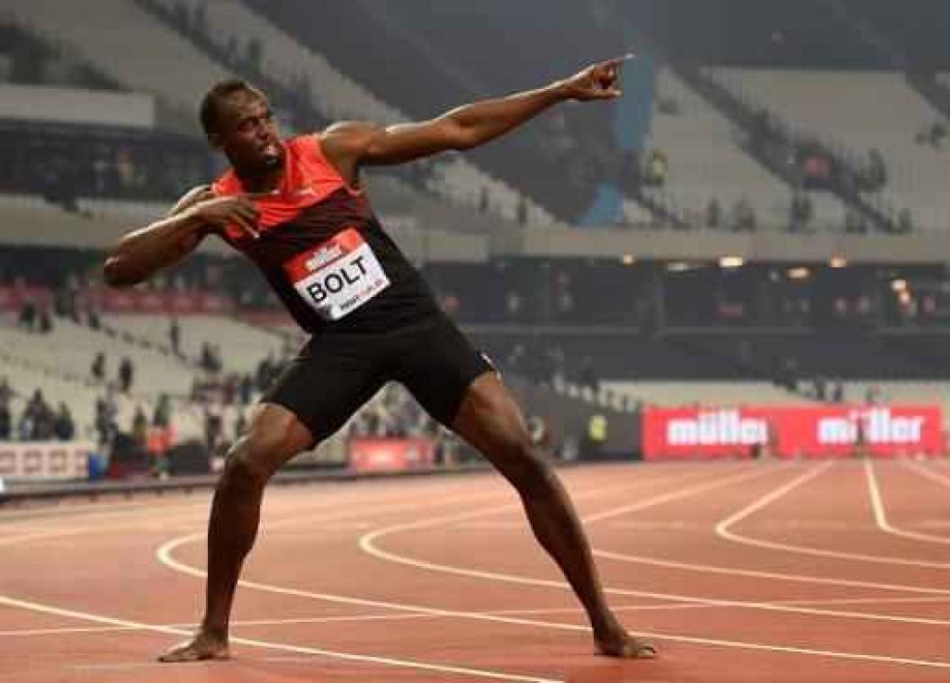 Diamond League Londen - Usain Bolt wint 200 meter in 19.89