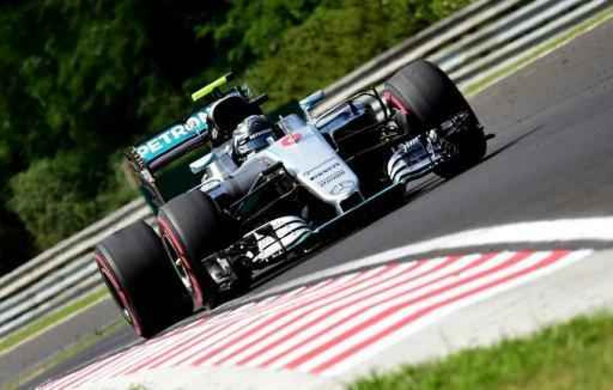 Rosberg verovert de poleposition in Hongarije