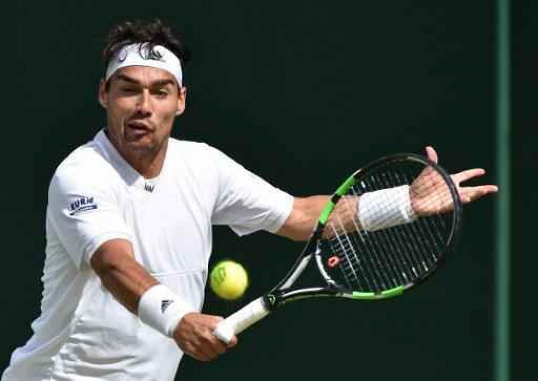 ATP Umag - Fabio Fognini geeft Andrej Martin partij in finale