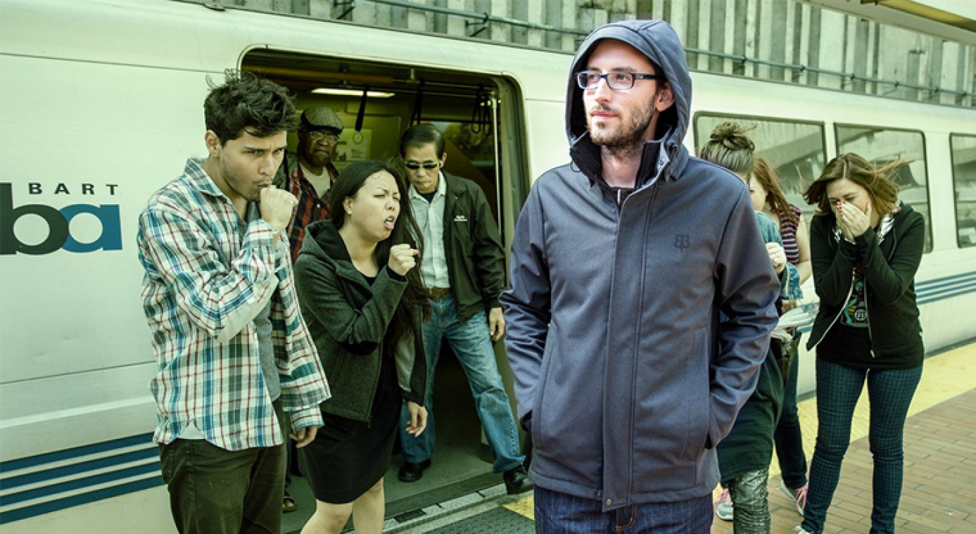Deze jas beschermt pendelaars tegen ziektekiemen op de trein