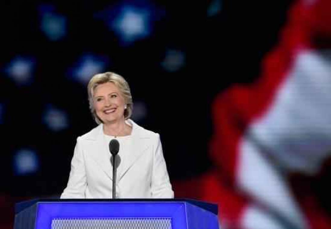 Race Witte Huis - Clinton accepteert nominatie als Democratische presidentskandidaat