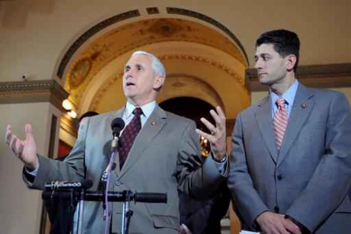Verdeeld ticket: kandidaat-vicepresident Pence steunt Paul Ryan wel