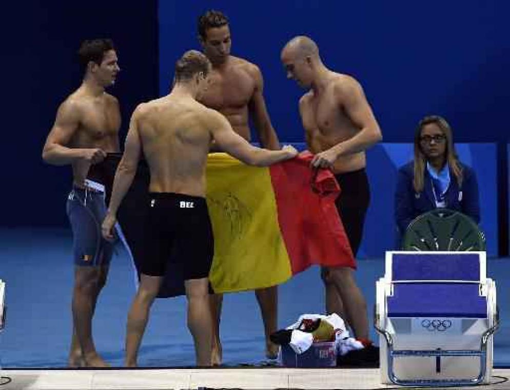 OS 2016 - Belgische aflossingsploeg wordt met BR 6e in finale 4x100m vrij