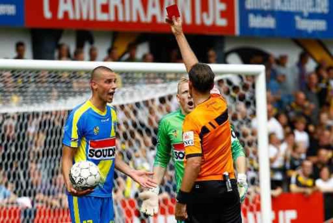 Kenneth Schuermans (Westerlo) riskeert één speeldag schorsing