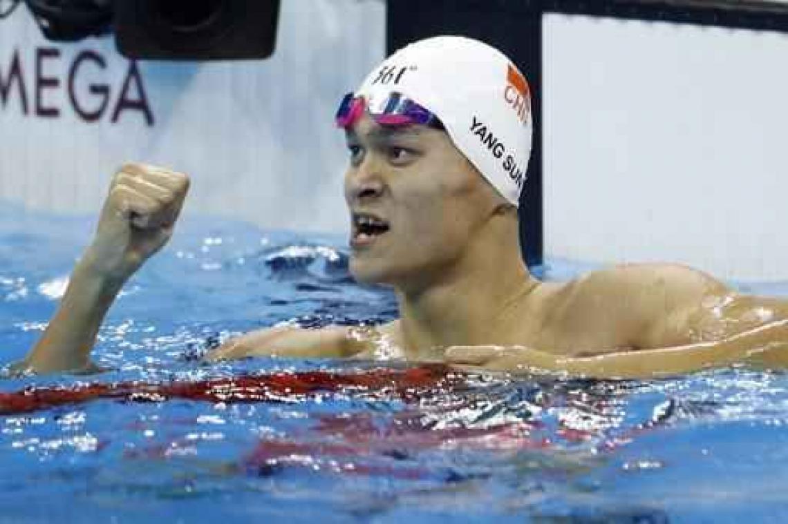 OS 2016 - Goud voor Chinees Sun Yang op 200 meter vrije slag