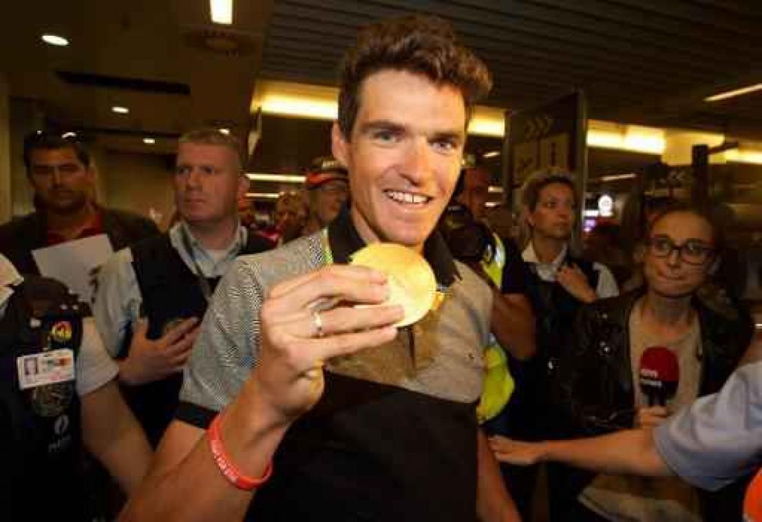 Olympisch kampioen Greg Van Avermaet en wereldkampioen Sagan in Eneco Tour