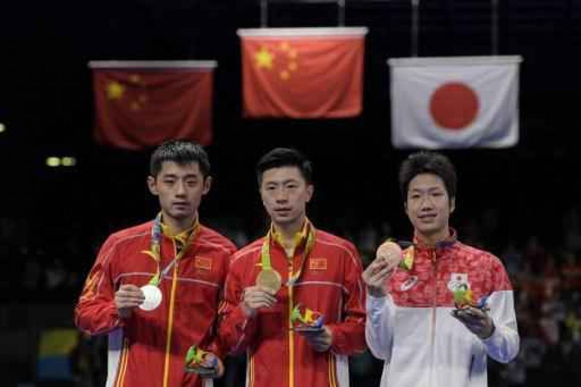 OS 2016 - Ma Long pakt olympisch goud na volledig Chinese tafeltennisfinale