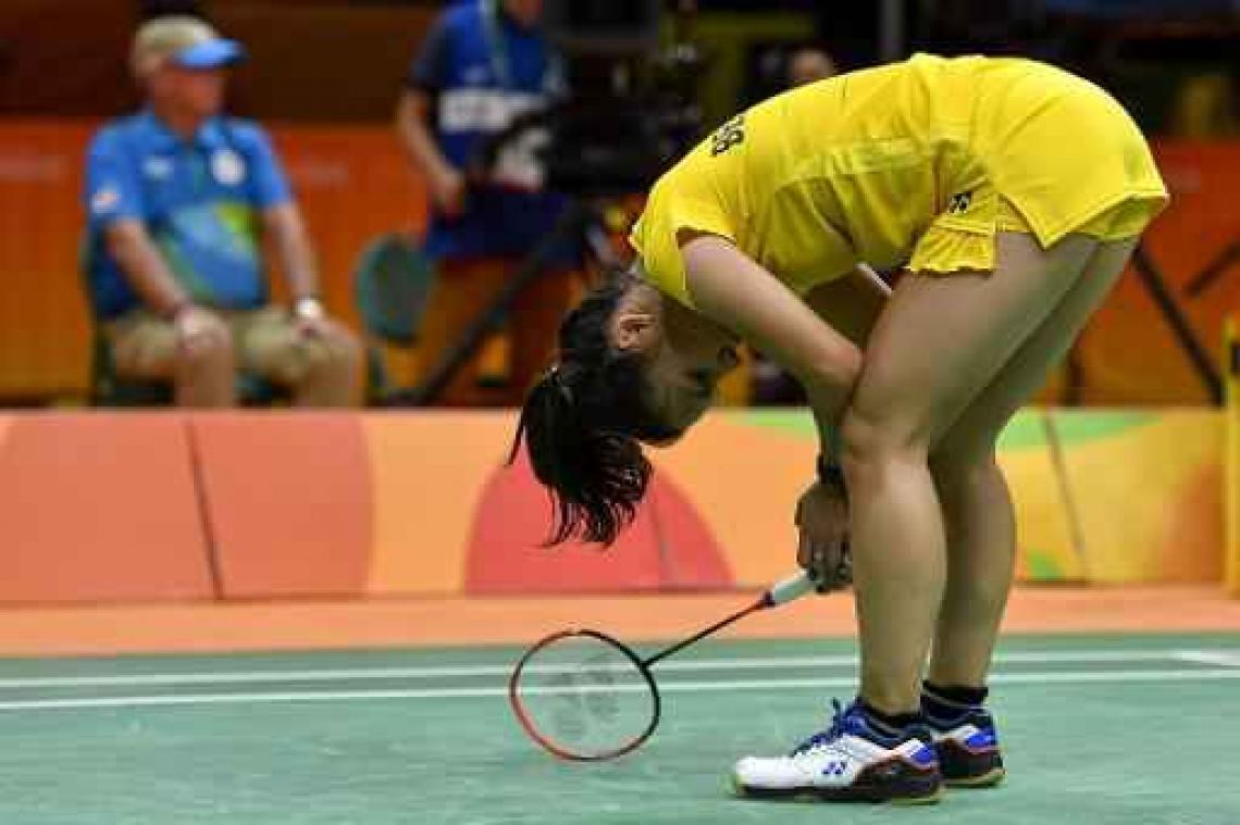 OS 2016 - Lianne Tan na fysieke slijtageslag onderuit tegen Wang