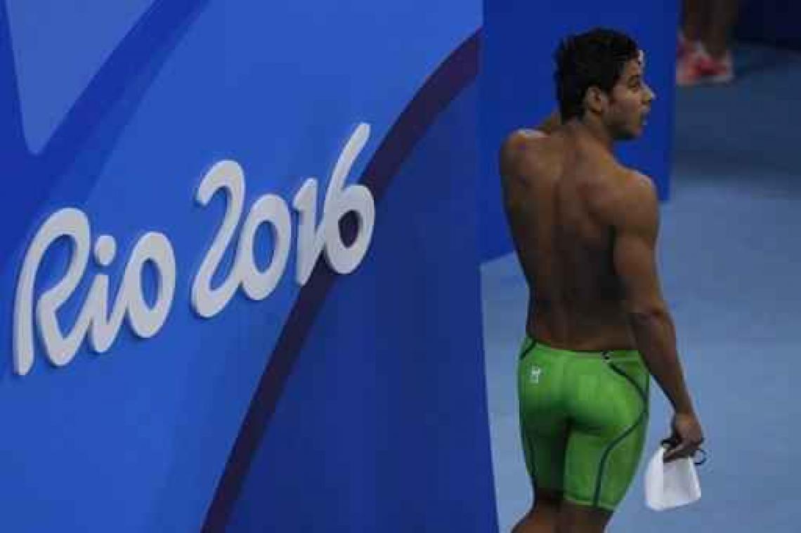 Syrische zwemmer Rami Anis wil niet zonder selfie met Michael Phelps naar België terug