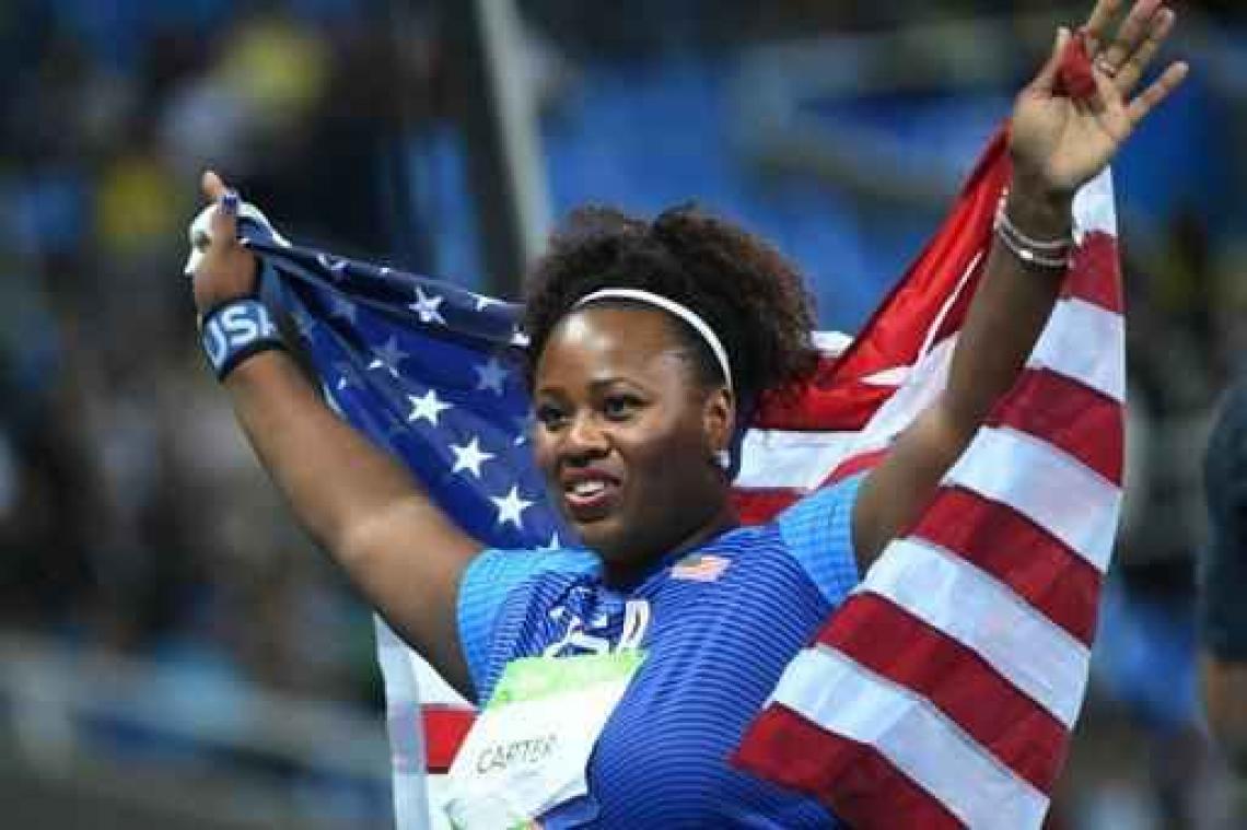 OS 2016 - Michelle Carter pakt goud in kogelstoten