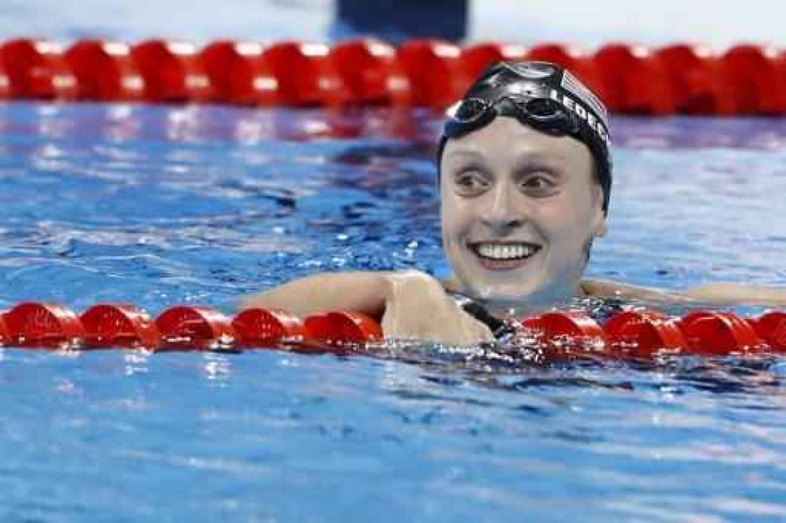 OS 2016 - Goud en wereldrecord voor Katie Ledecky in 800m vrij