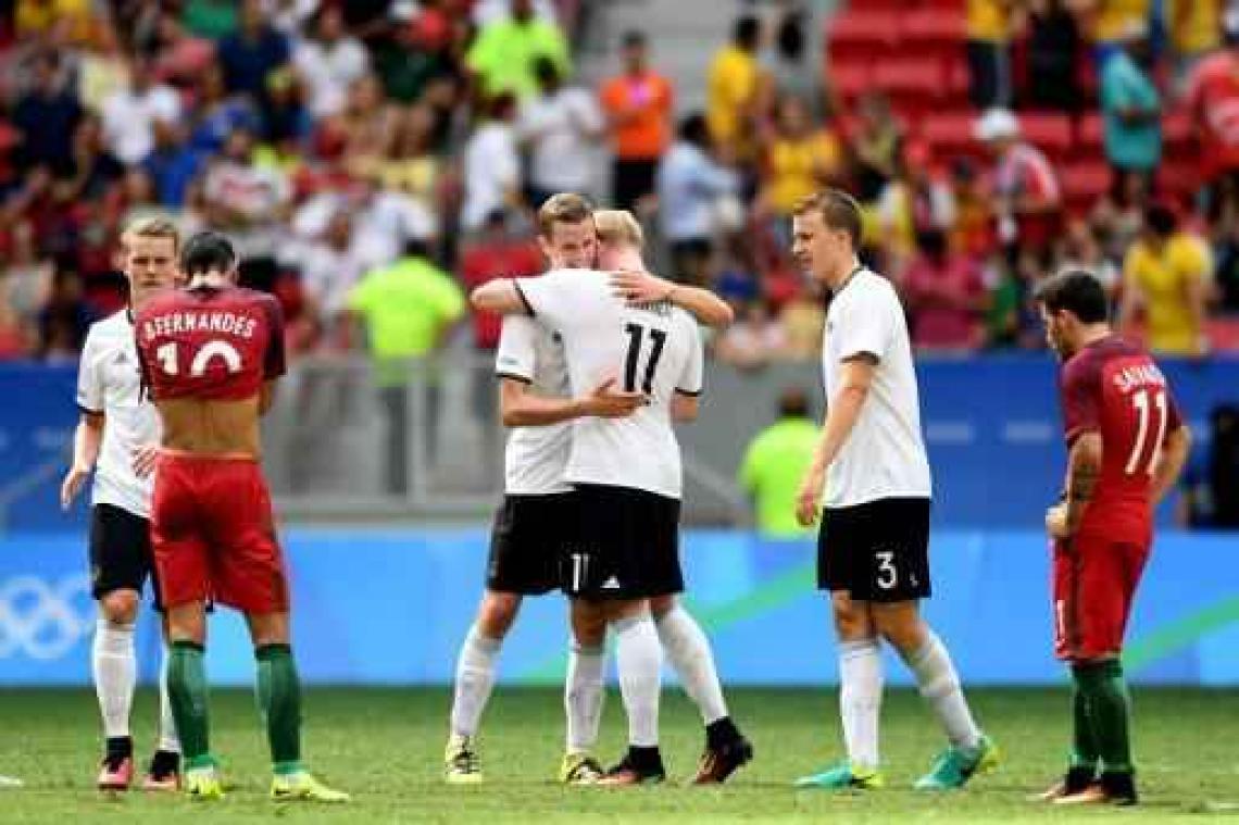 OS 2016 - Duitse voetballers met 4-0 zege tegen Portugal naar halve finales
