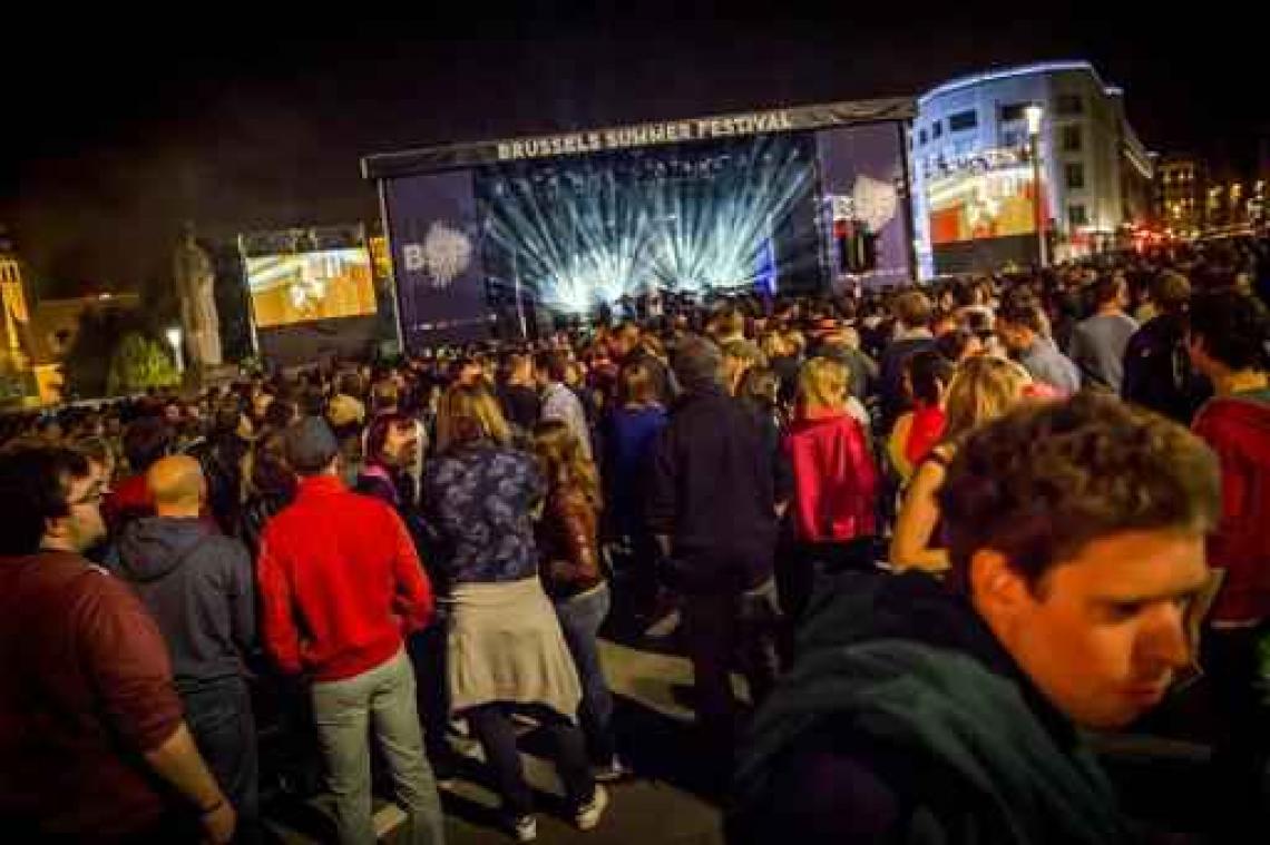 Meer dan 115.000 festivalgangers voor 15de editie van Brussels Summer Festival