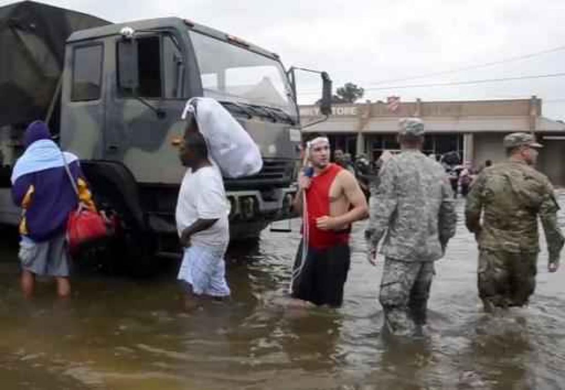 Al meer dan 20.000 gered van overstromingen in Louisiana