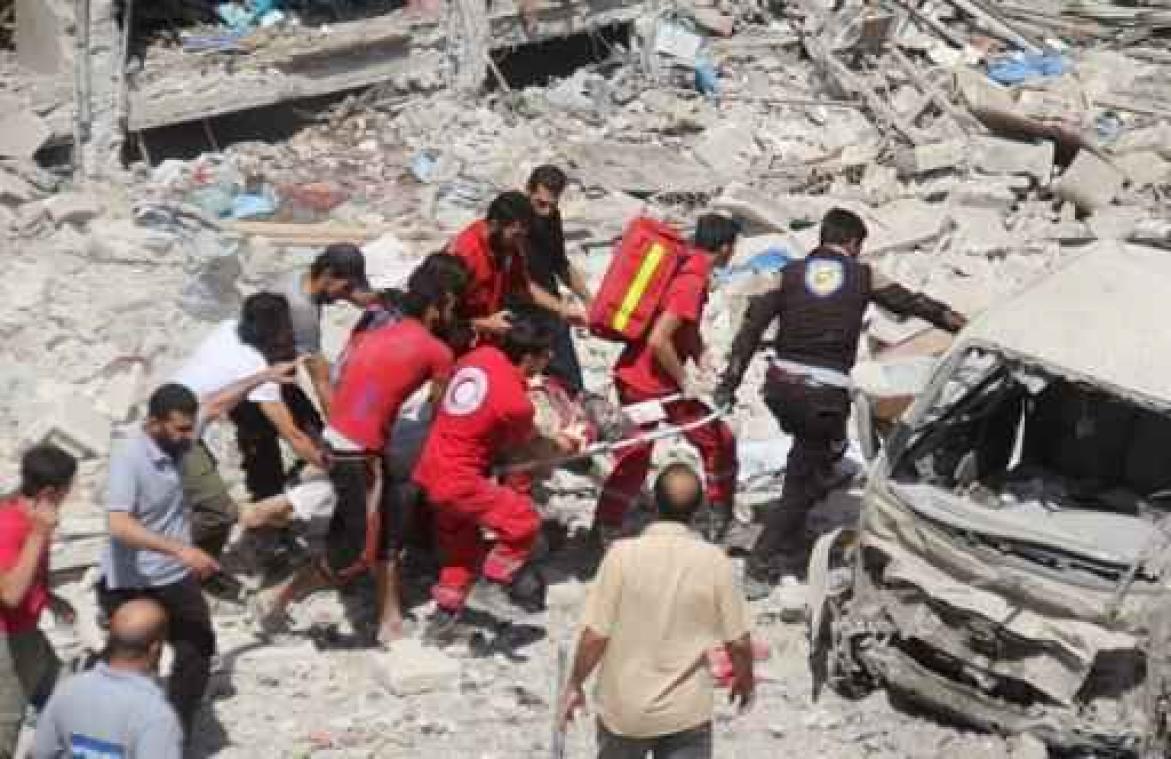 "Vijfentwintig doden bij luchtaanvallen in noordwesten van Syrië"