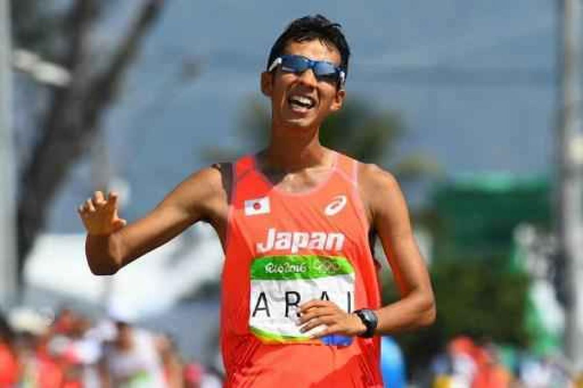 OS 2016 - Japanner Arai krijgt dan toch brons bij snelwandelen