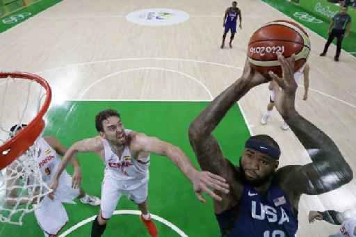 OS 2016 - Verenigde Staten tegen Servië in basketfinale