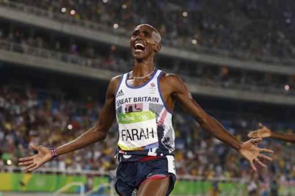 OS 2016 - Brit Mo Farah realiseert opnieuw de dubbel 5.000-10.000 meter