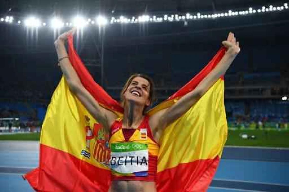 OS 2016 - Spaanse hoogspringster Ruth Beitia heeft aan 1m97 genoeg voor goud