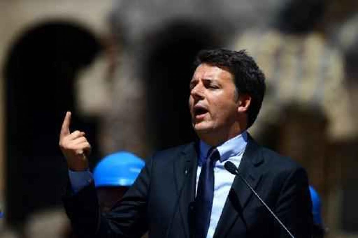 Italiaanse premier Renzi: "We laten niemand vallen"