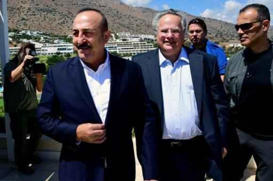 Griekse en Turkse ministers van Buitenlandse Zaken spreken elkaar op Kreta