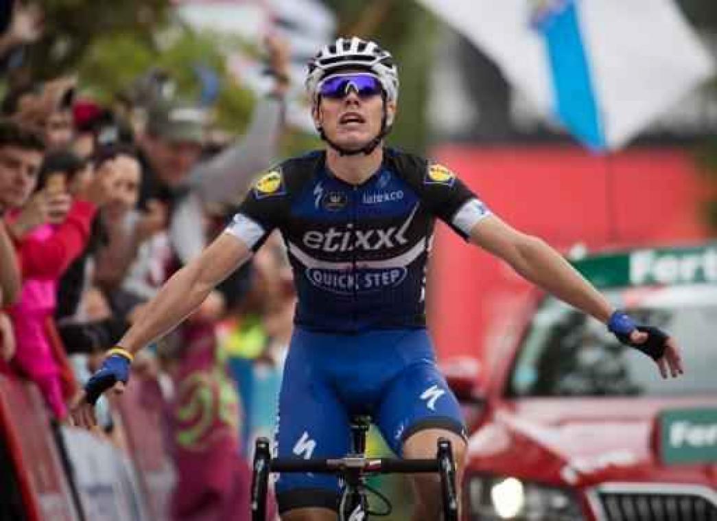 Vuelta - David de La Cruz houdt Dries Devenyns van ritwinst