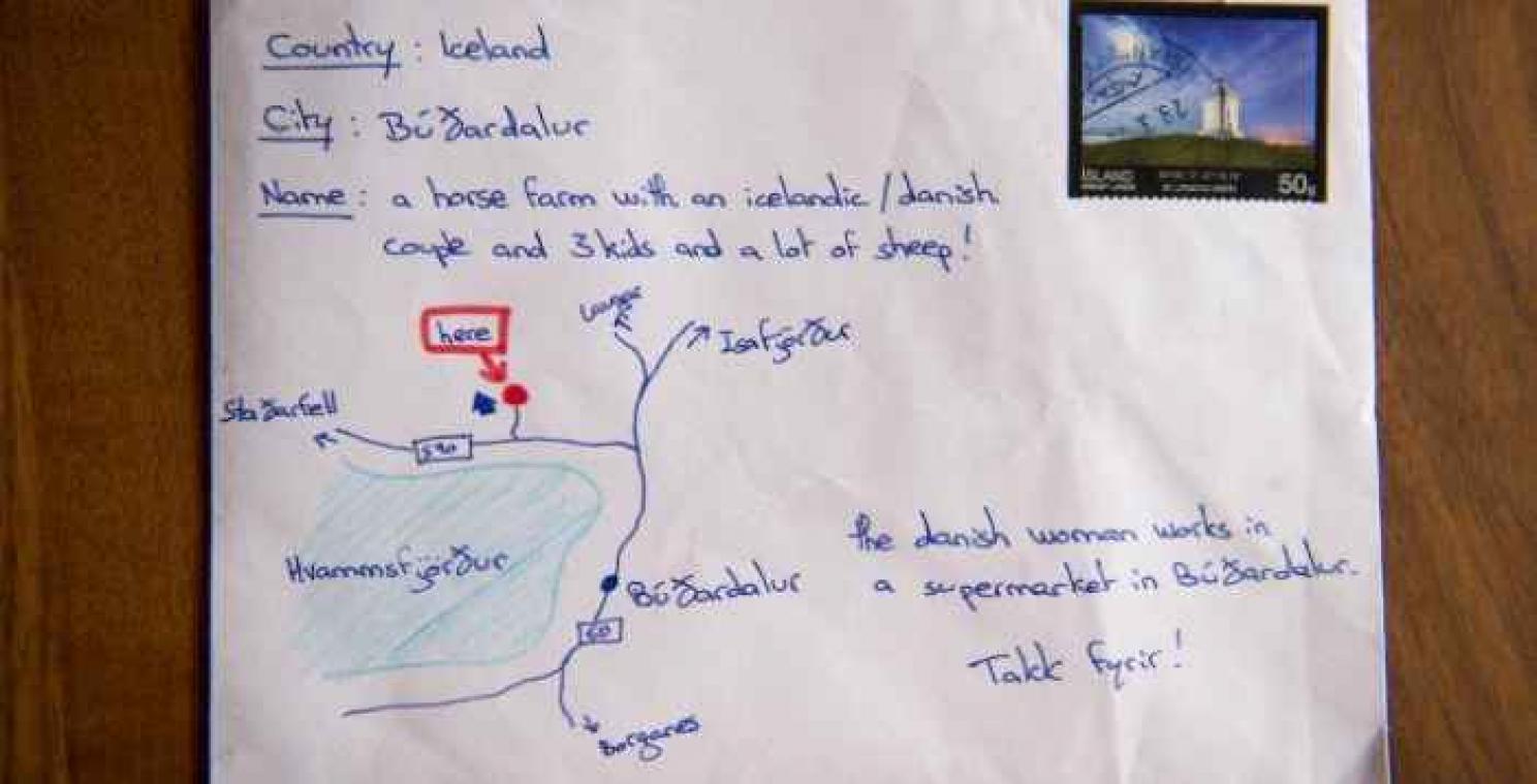 Toerist in IJsland lost probleem met vergeten adres feilloos op