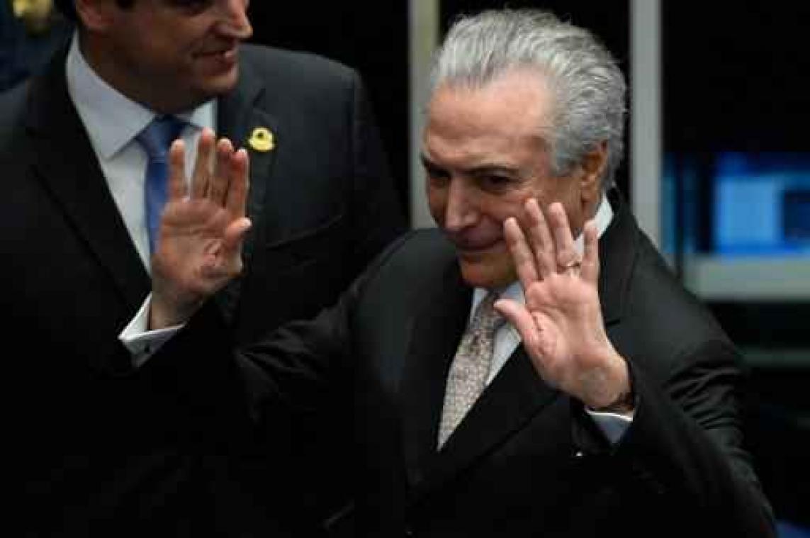 Afzettingsproces Rousseff - Michel Temer belooft "nieuw tijdperk" voor Brazilië
