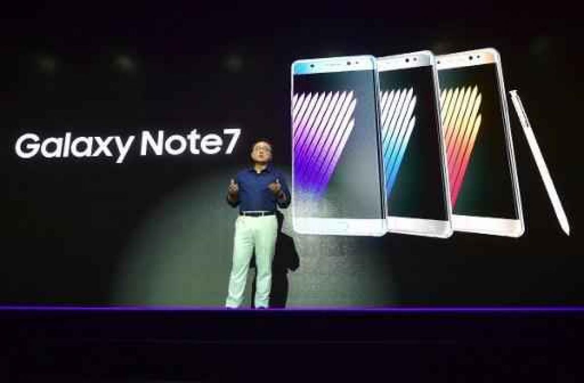 Samsung schort verkoop Galaxy Note 7 op wegens batterijprobleem