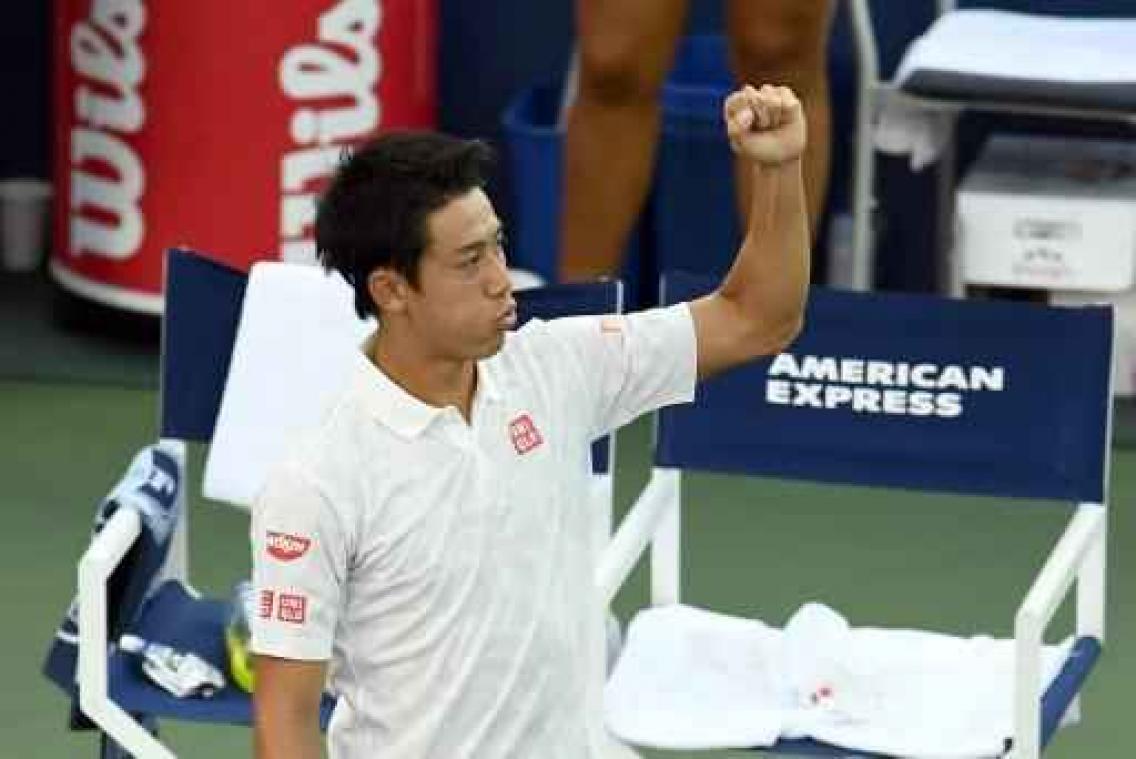 US Open - Nishikori schakelt Karlovic uit en gaat door naar kwartfinales
