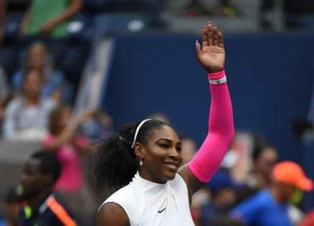 US Open - Serena Williams naar gewoonte van de partij in kwartfinales