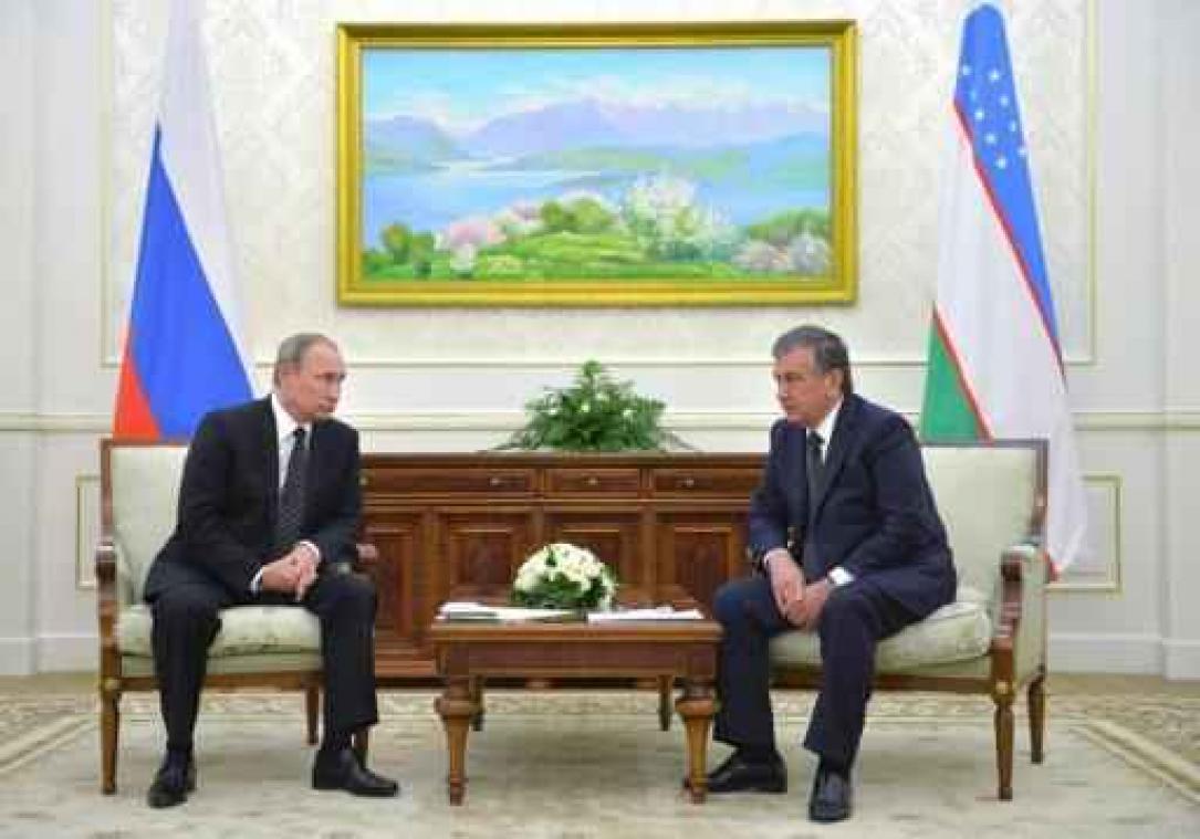 Poetin zegt Oezbekistan steun toe na dood van Karimov
