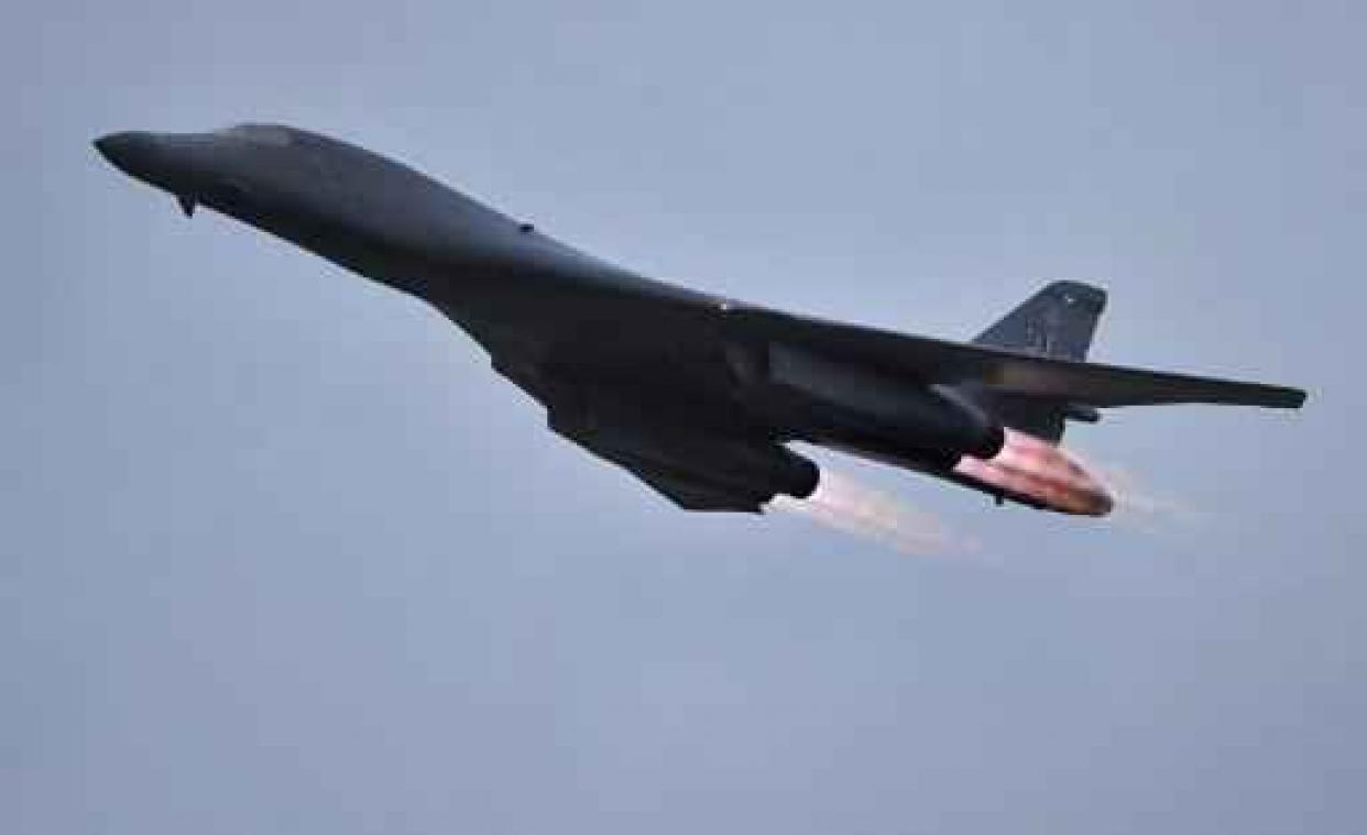 Amerikaanse B1-bommenwerper te zien op Sanicole Airshow in Hechtel-Eksel