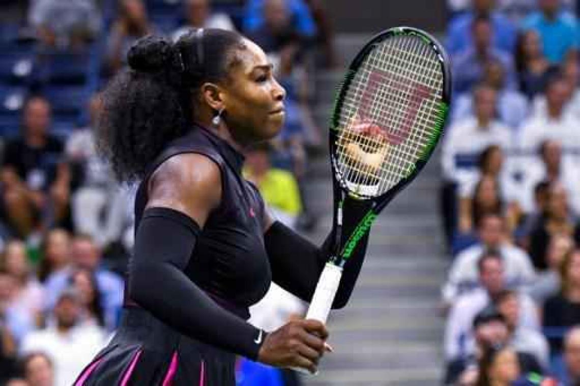 US Open - Serena Williams met moeite naar halve finales