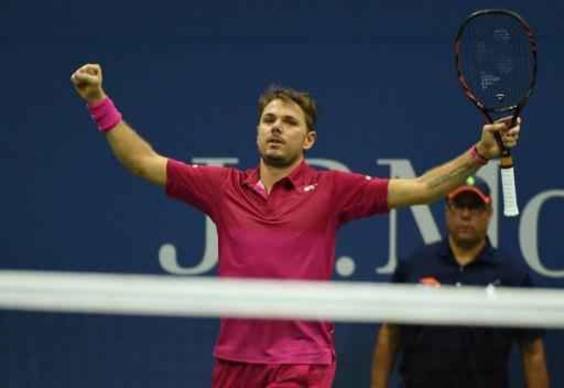 US Open - Wawrinka plaatst zich voor finale