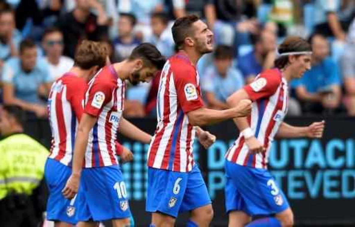 Carrasco klopt met Atlético het Celta de Vigo van Bongonda