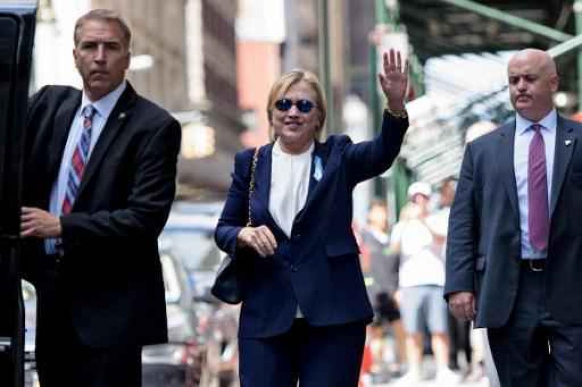 Clinton zegt campagnetrip naar Californië af omwille van gezondheidsredenen