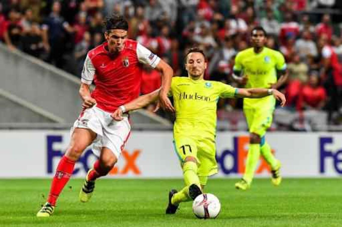 Europa League - AA Gent speelt gelijk op veld van Braga