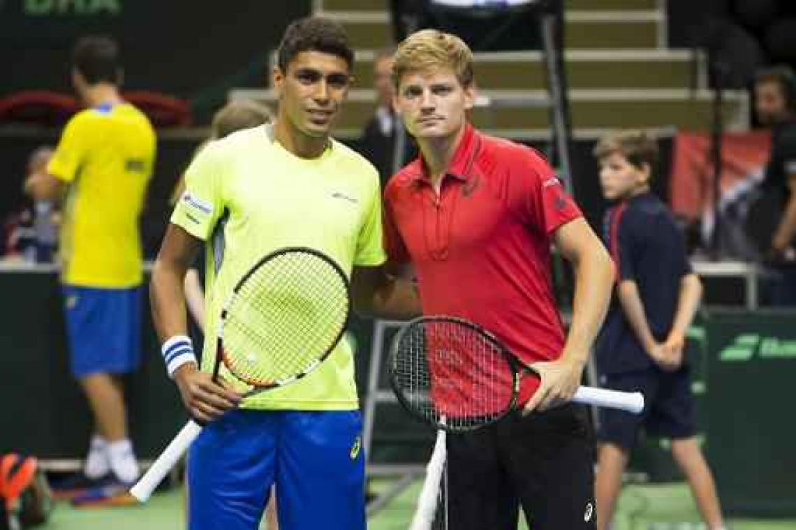 David Goffin zet België op voorsprong tegen Brazilië